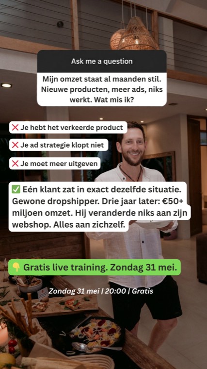 Static ad about stalled revenue